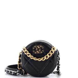 Chanel 19 Round Clutch With Chain #243944C25B